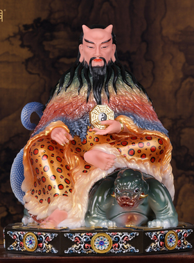 伏羲大帝汉白玉供奉风水家用摆件