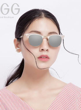 egg偏光太阳镜女圆脸司机个性