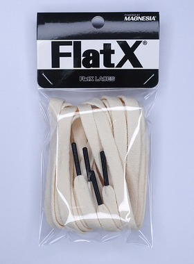FlatX彩色头8mm扁鞋带 匡威适用1970s男女帆布鞋深米白+橙色黑头