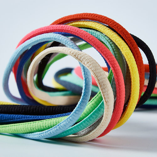 OW联名SHOELACES字母6mm椭圆半圆鞋带AJ1 Dunk offwhite AF1 ZOOM - 图1