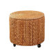 Retro American style pastoral round storage stool with cover