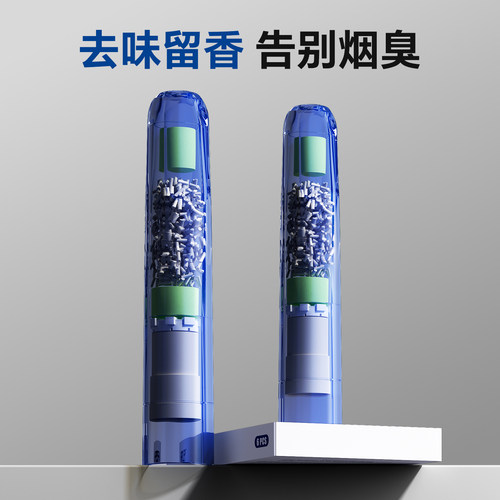 德国烟嘴新款薄荷果味烟香滤嘴焦油过滤烟嘴管粗中细支三用一次性 - 图1