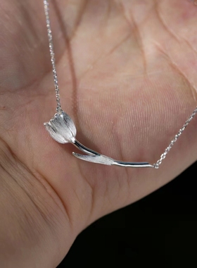 原创设计郁金香古风汉服项链