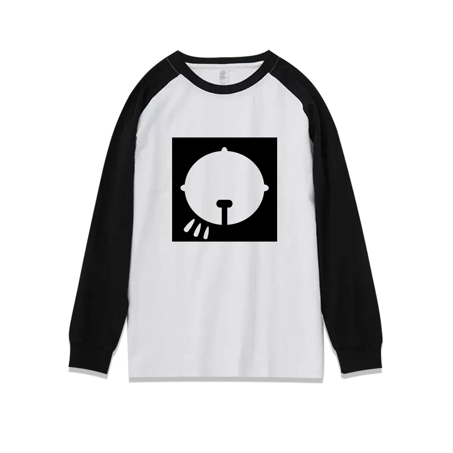 日系动漫电锯人蕾塞同款黑白插肩长袖t恤男女秋纯棉二次元cos衣服,淘宝优惠券,粉丝福利购,淘宝优惠卷