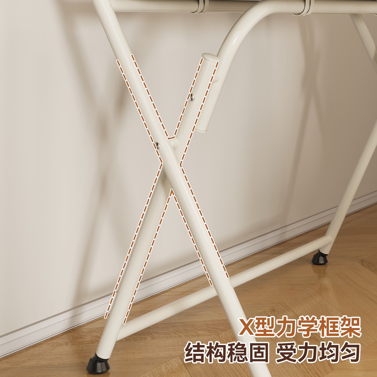 折叠桌家用小户型电脑桌学生学习桌简约书桌床边小桌子卧室工作台 - 图2