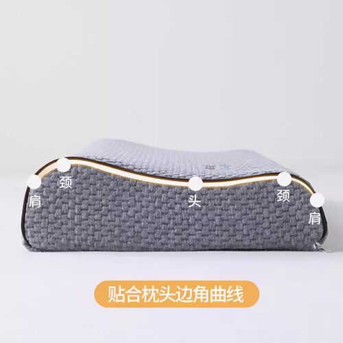 加厚针织全棉乳胶枕套30x50卡通护颈枕头套单人儿童学生橡胶枕套 - 图1