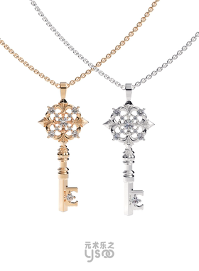 元术乐之ysoo原创设计鸢尾花项链