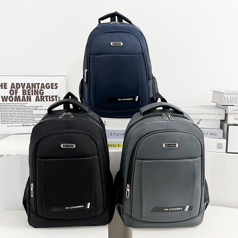 背包男士小号双肩包休闲商务短途旅行包通勤小型双肩包男生小书包 - 图0