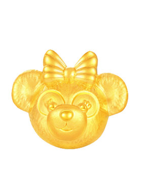 可爱足金转运珠李福记手链男女