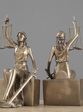 胜利女神书靠北欧美风格摆件 创意礼品 树脂工艺品 卧室书房装饰