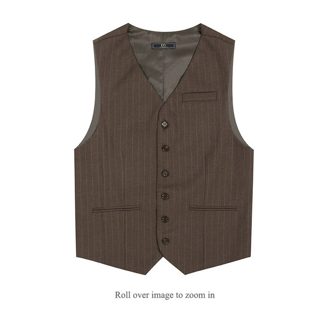Daoying suit vest retro stripes