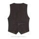 Old money style British retro plaid vest