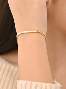 纯手工编织手链女时尚气质首饰手串闪耀璀璨手环优雅