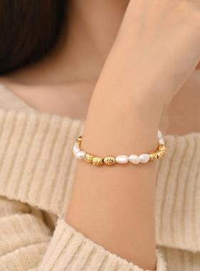 桂花意淡水珍珠手链女生款
