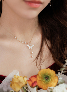 轻奢清冷项链锁骨链原创手工超仙