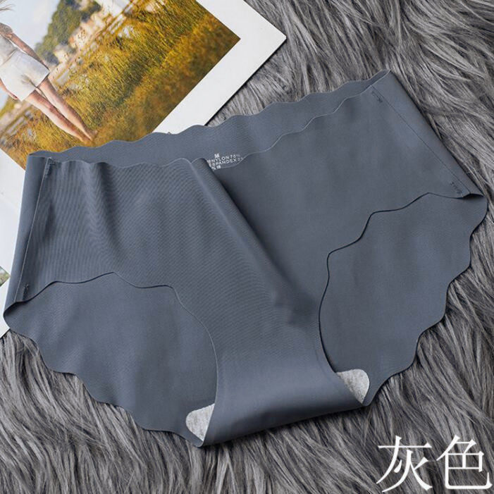 纯色简约一片式冰丝无痕低腰内裤女丝滑短裤细腻三角裤速干,淘宝优惠券,粉丝福利购,淘宝优惠卷