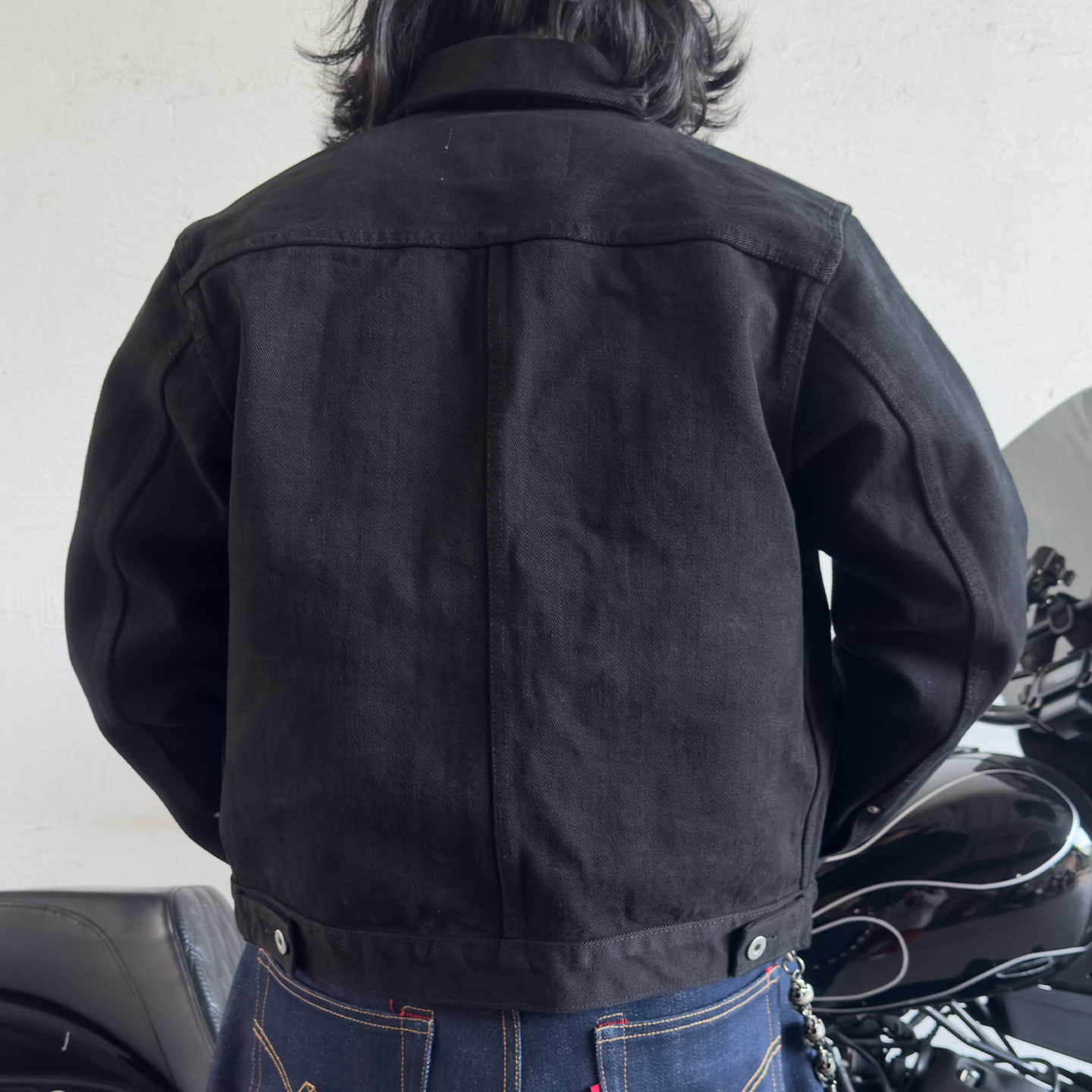 25oz碳化黑重磅赤耳丹宁牛仔Type2代夹克蓝黑叠染666直筒牛仔裤,淘宝优惠券,粉丝福利购,淘宝优惠卷