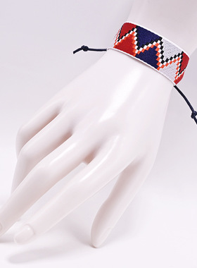 彩色三角纹手绳几何图形文艺百搭