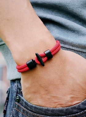 原创设计手工编织手链男潮个性简约学生情侣韩版小众复古男士手绳