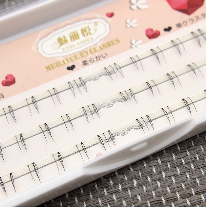 魅力悦假睫毛女分段式下睫毛已剪开自然仿真浓密素颜新娘妆大眼 月儿公主上海店俏妞睫毛屋 淘优券