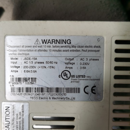 议价东元TSTE15C JSDE-15A 220V 伺服电机驱动器议价 - 图0