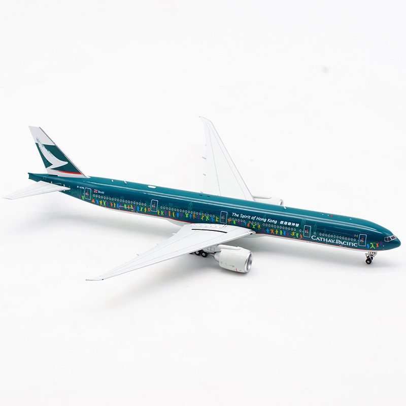 现货:1:400国泰航空 B777-300ER B-KPB客机模型 WB4014香港精神-图0