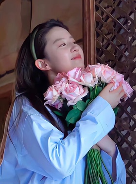 去有风的地方许红豆刘亦菲同款发箍女高级感绿色缎面宽边发卡头箍