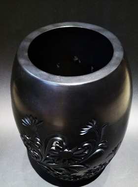 齐河龙山黑陶装饰摆件纯手工黑陶