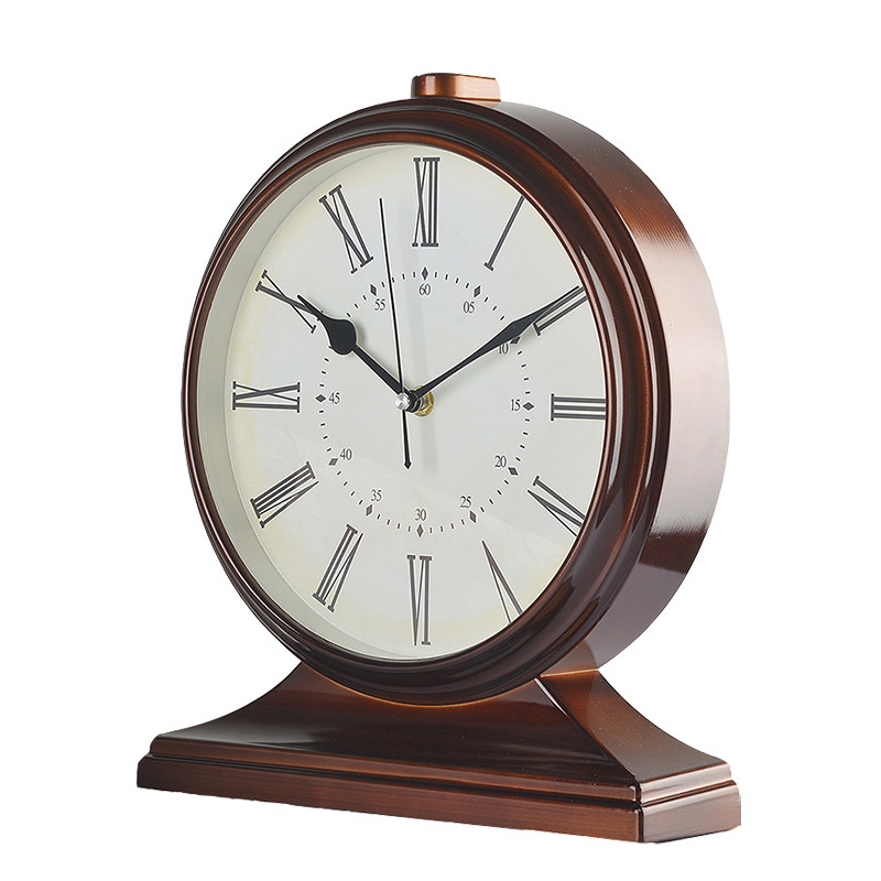 复古罗马座钟美式客厅静音坐式台桌面钟表电视柜酒柜餐厅装饰工艺,淘宝优惠券,粉丝福利购,淘宝优惠卷