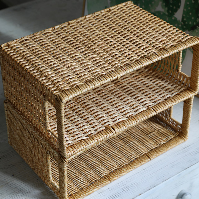 Kens living room books and newspapers imitation vine red wine car storage basket
