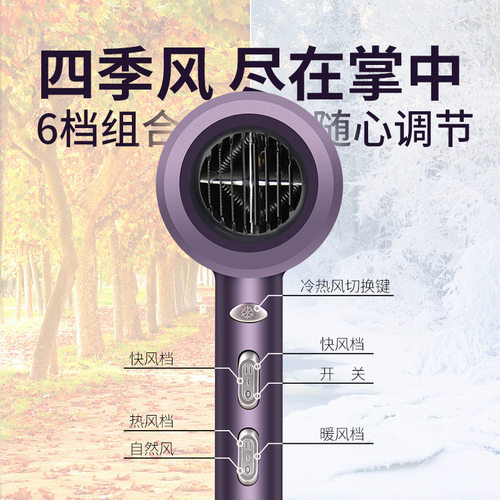 康夫理发店大功率发廊专业冷热风家用恒温风筒大风速干吹风机9897 - 图2
