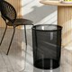 Transparent simple round ins style trash can