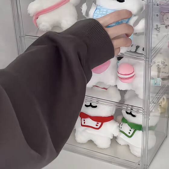 Doll storage box transparent acrylic display stand