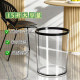 Transparent simple round ins style trash can