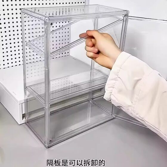 Transparent acrylic multi-layer storage cup holder