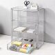 Transparent acrylic multi-layer storage cup holder