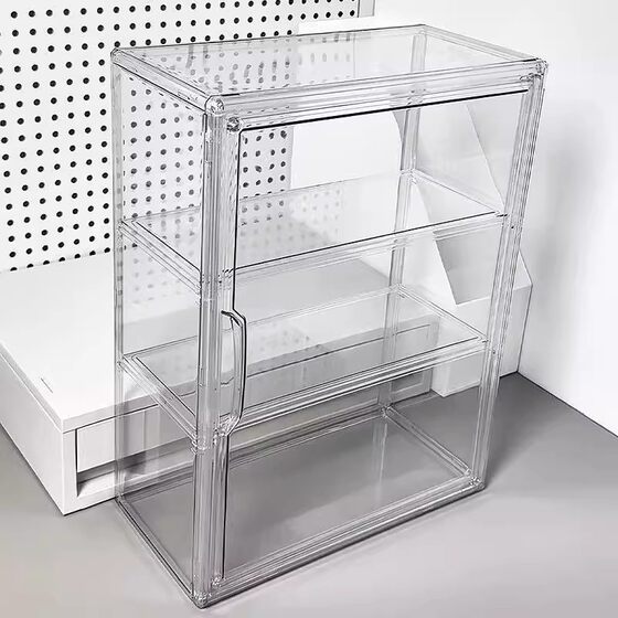 Transparent acrylic multi-layer storage cup holder