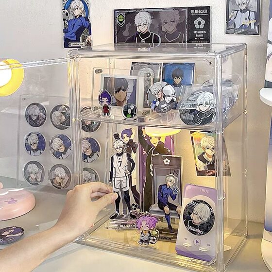 Bazhi storage box acrylic transparent display stand desktop