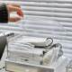 Transparent desktop stationery storage box large capacity student