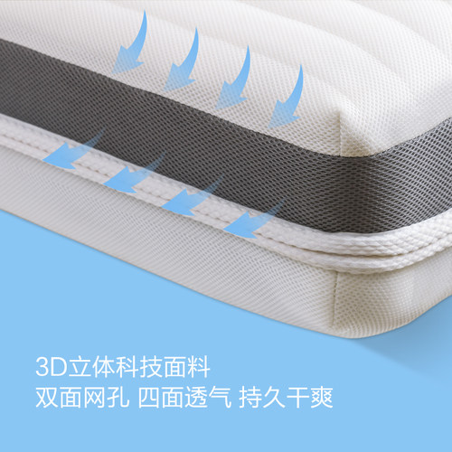 乳胶床垫泰国天然橡胶1.8m家用卧室20cm进口软硬椰棕垫席梦思1米5 - 图1