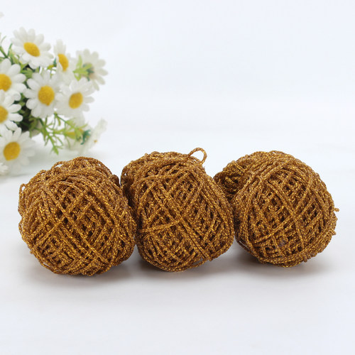 爆闪金线空心纱线1mm,2mm手工diy编织20克一团玩偶发卡勾边刺绣 - 图3