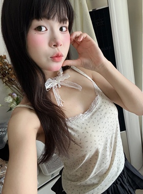 蓝色蝴蝶结蕾丝项链配饰锁骨链