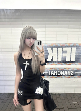 暗黑复古洛丽塔十字架ins长项