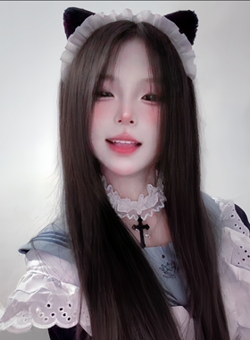 蕾丝十字架松紧项链甜酷颈链项圈