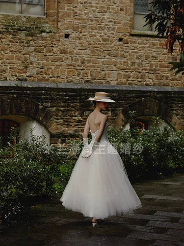 Топ без лямок, ретро свадебное платье, 2020, юбка-пачка