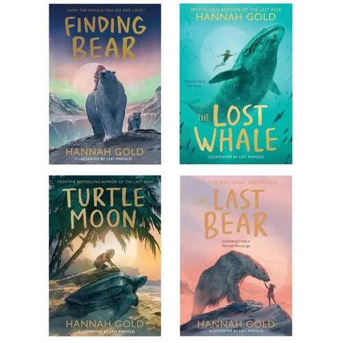 现货 汉娜.戈尔德 4册套装 Hannah Gold 最后一只熊the last bear  海龟月亮 英文原版 儿童文学 自然冒险 水石童书奖 8岁以上 - 图0
