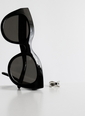 铜日韩铜戒指设计感黑玛瑙蝴蝶结