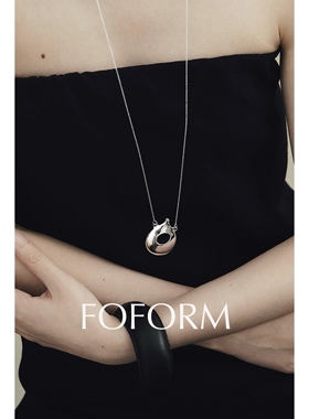 项链FOFORM纯银雕塑镂空宝瓶