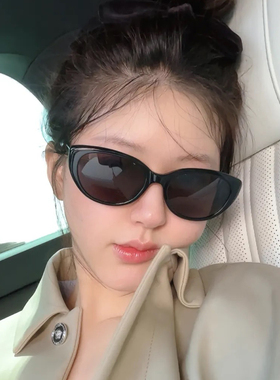 赵露思同款韩版复古猫眼gm墨镜