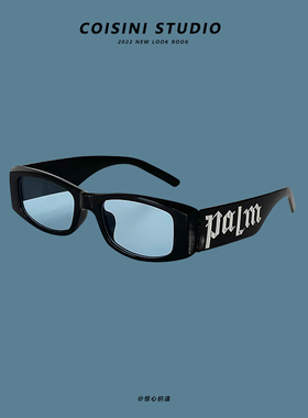 欧美式字母玫粉色街头墨镜男女